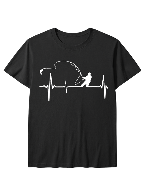 Heartbeat of a Fisherman Unisex Classic Cotton Tee