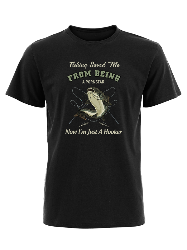 Fishing Saved Me Vintage Cotton Tee