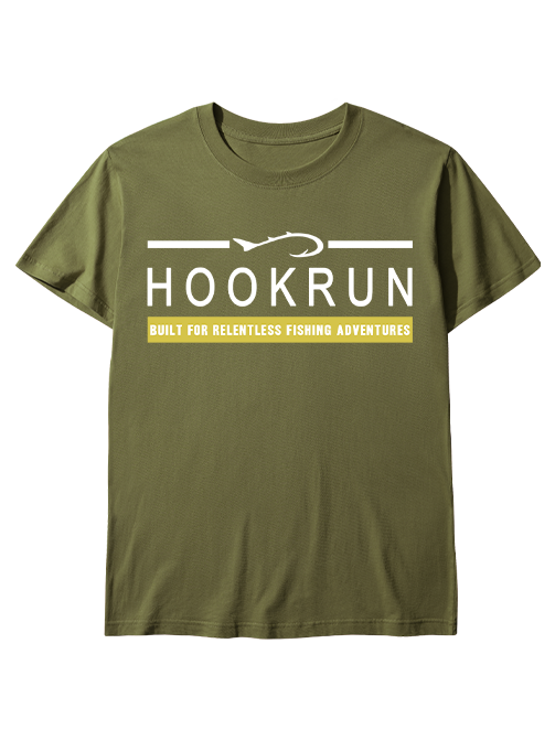 Hookrun Built For Relentless Fishing Adventures Unisex Classic Cotton Tee