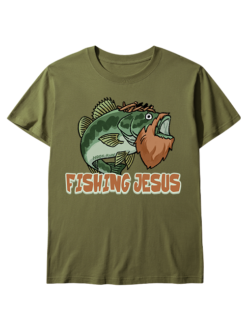 The Savior of the Catch Fishing Jesus Unisex Classic Cotton Tee