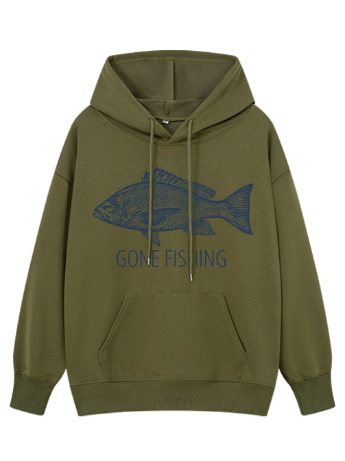 Gone Fishing Catch You Later Classic Hoodie