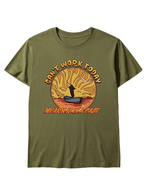 Can't Work Today My Arm's in a Cast  Unisex Classic Cotton Tee