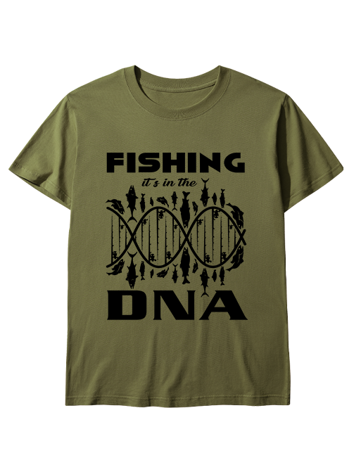 Fishing It's in the DNA Unisex Classic Cotton Tee