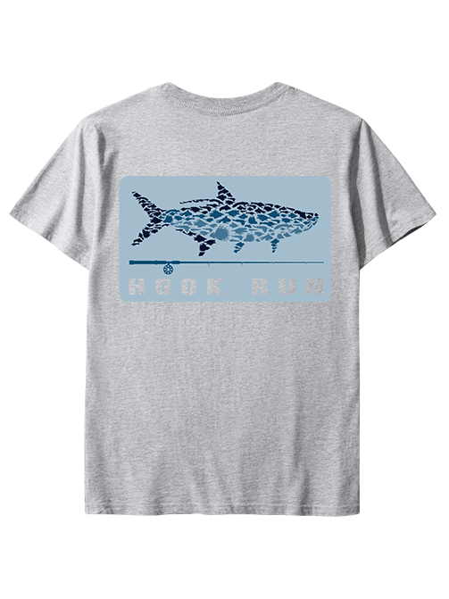 HookRun Ocean-Inspired Graphic Unisex Classic Cotton Tee