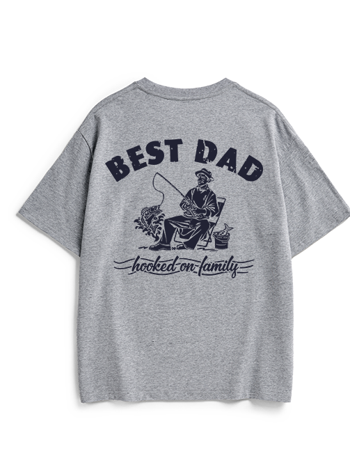 Best Fishing Dad Unisex Heavyweight Cotton T-Shirt