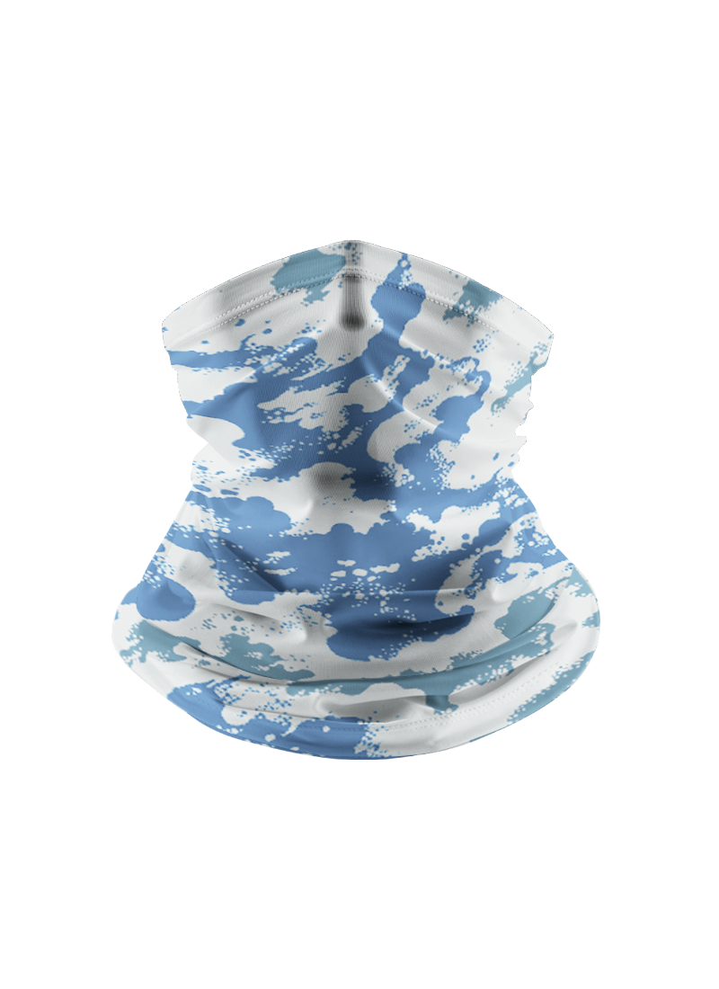 Wave Blue Full Print Sun Protection Neck Gaiter