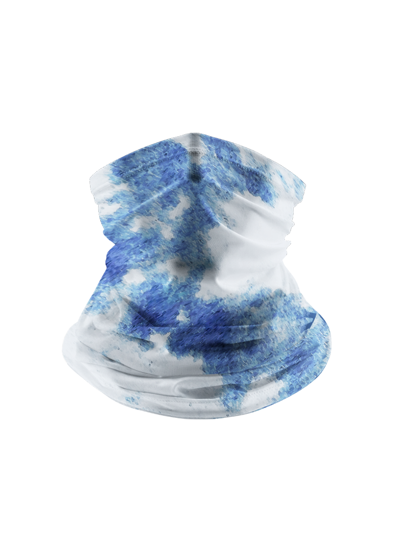 Splash Blue Full Print Sun Protection Neck Gaiter