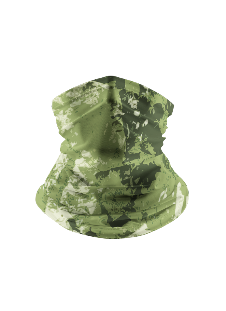 Camouflage Green Full Print Sun Protection Neck Gaiter