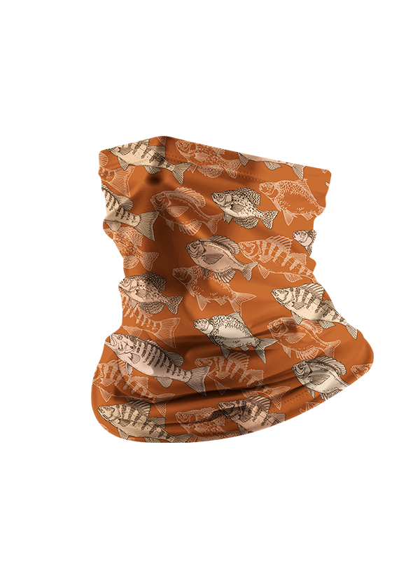 Rustic Freshwater Fish Pattern Sun Protection Neck Gaiter