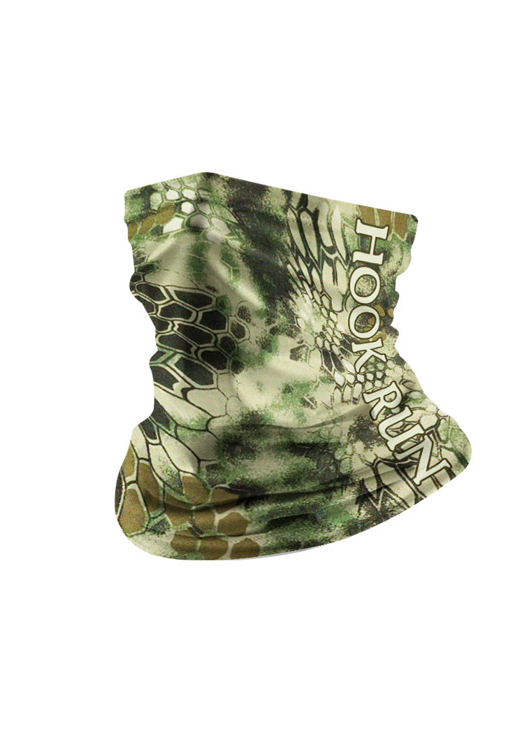 Honeycomb Green Full Print Sun Protection Neck Gaiter