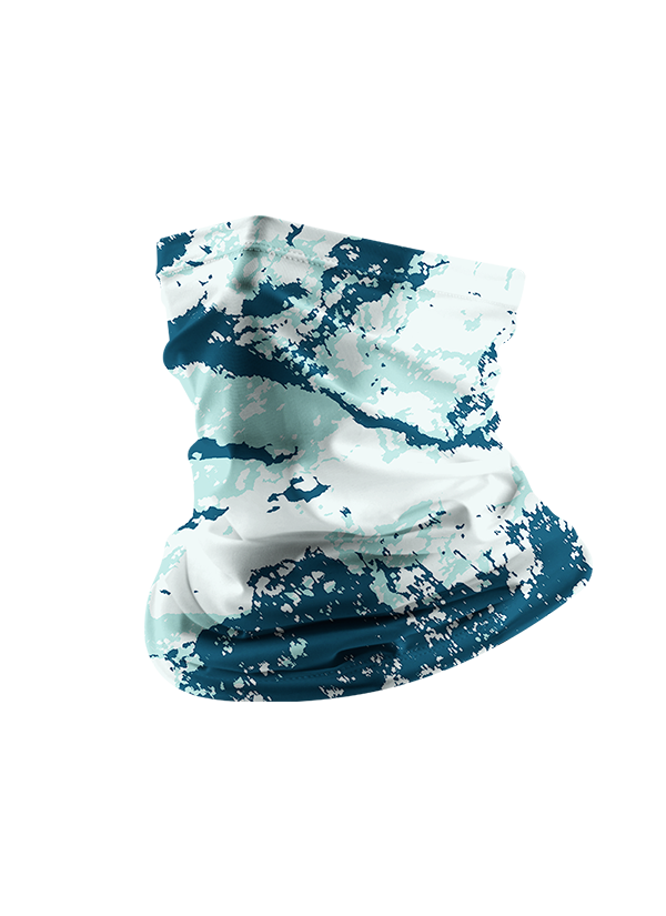 Ocean-Inspired Water Texture Sun Protection Neck Gaiter