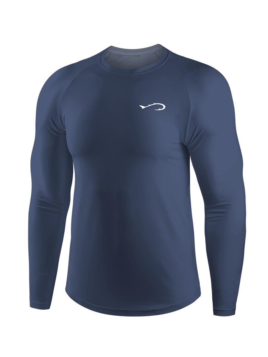 Creative Fishing Smiley Face UPF Long Sleeve Shirt