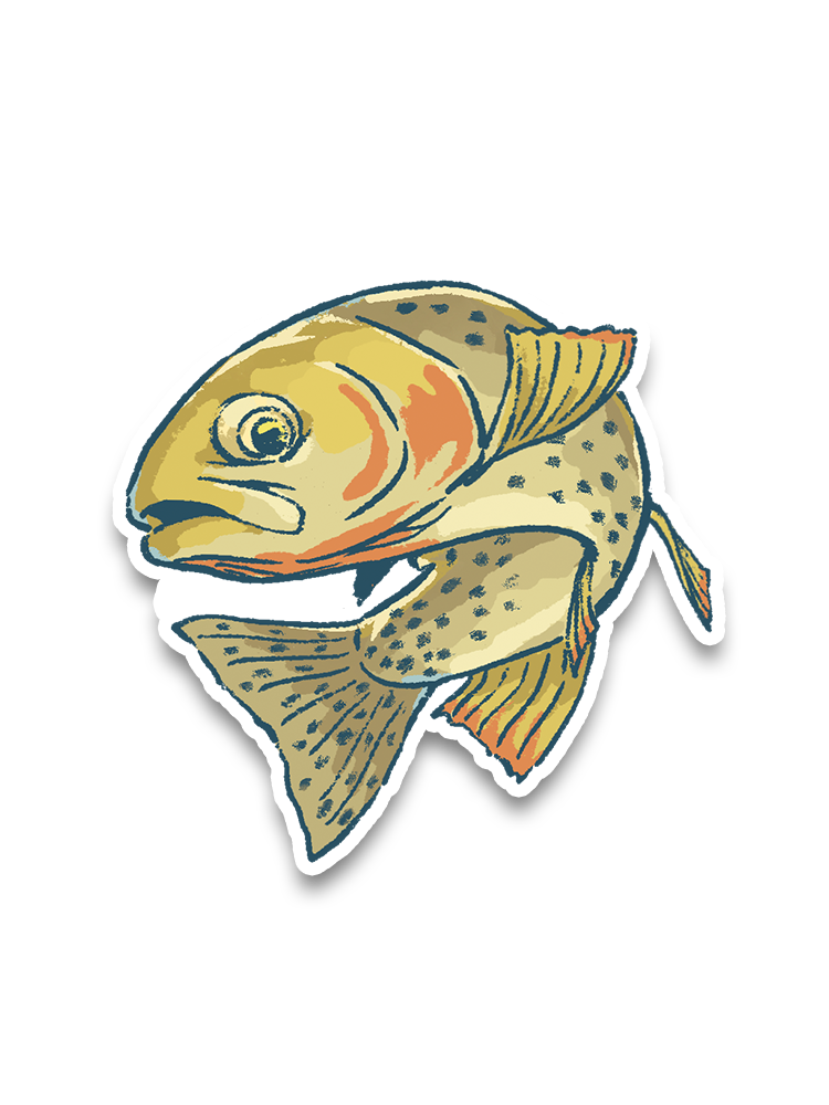Cast Away Your Worries Sticker