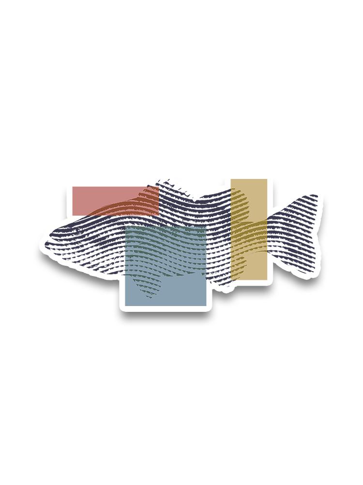 Fishing Dreams in Fingerprints Sticker