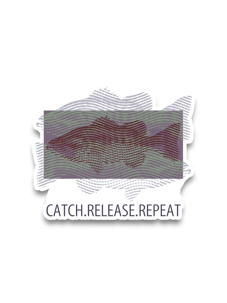 Fishing Dreams in Fingerprints Sticker