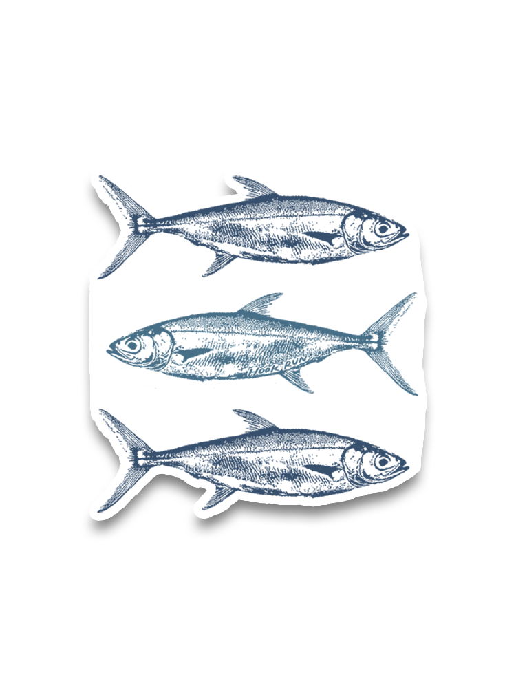 The Sea Trio Under Moonlight Sticker