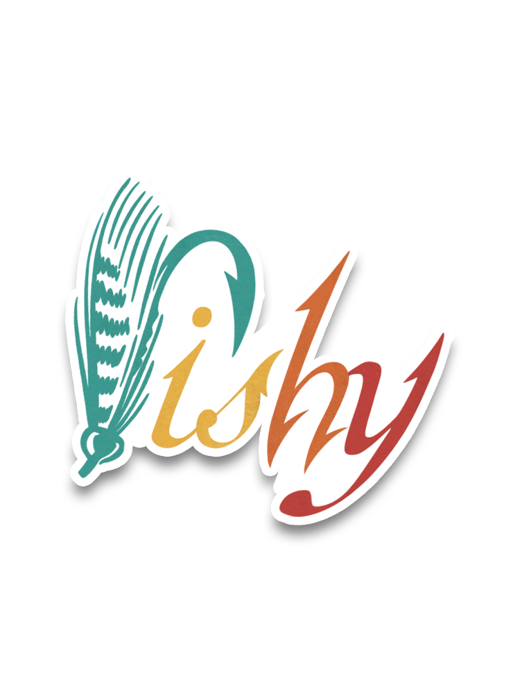 Here Fishy Fishy Fishy Fun Sticker