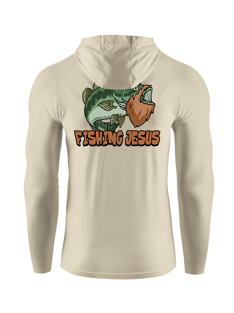 The Savior of the Catch Fishing Jesus UPF Hoodie