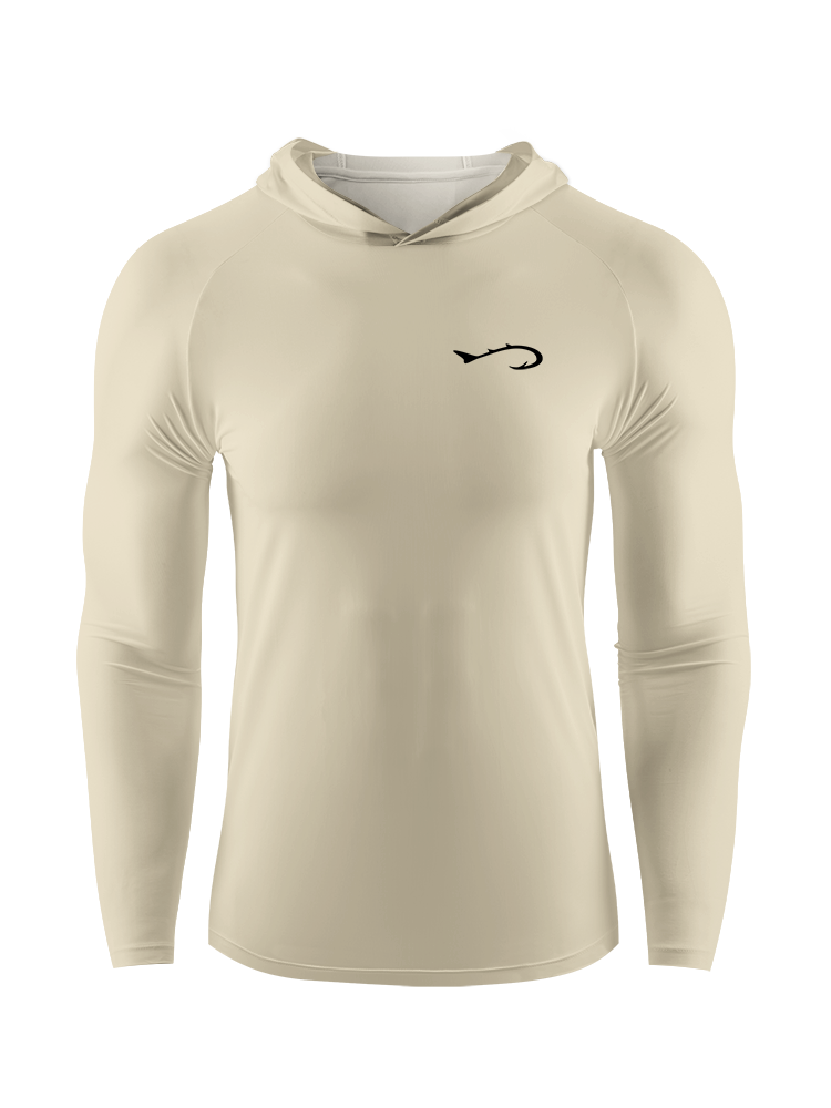 Only Dead Fish Go with the Flow UPF Hoodie