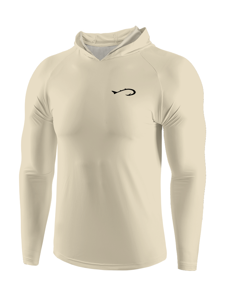Only Dead Fish Go with the Flow UPF Hoodie