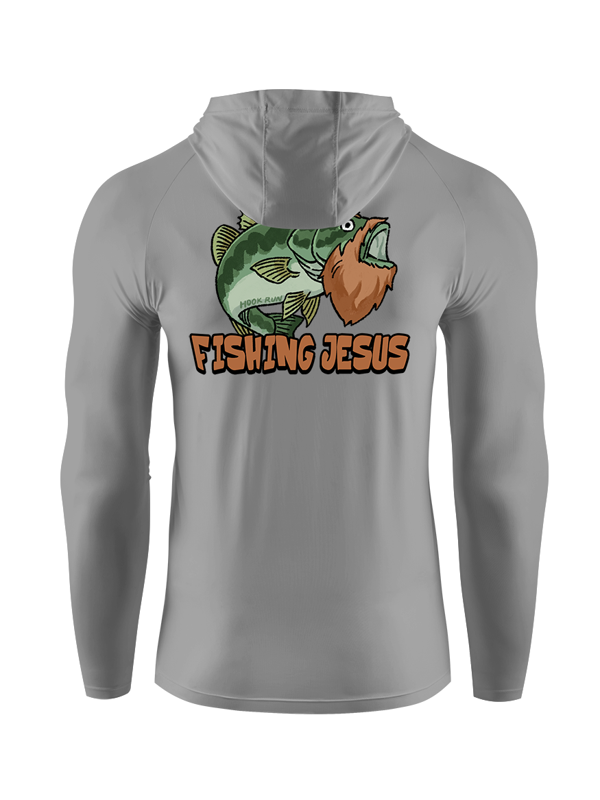 The Savior of the Catch Fishing Jesus UPF Hoodie