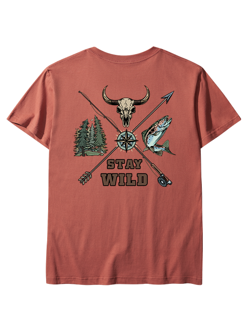 Stay Wild Embrace Adventure Unisex Classic Cotton Tee