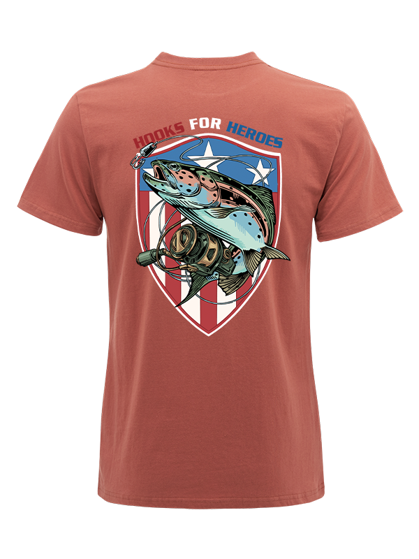 Hooks for Heroes Shield Unisex Classic Cotton Tee