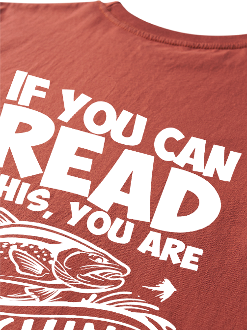 If You Can Read This You Are Too Close Humorous Unisex Classic Cotton Tee