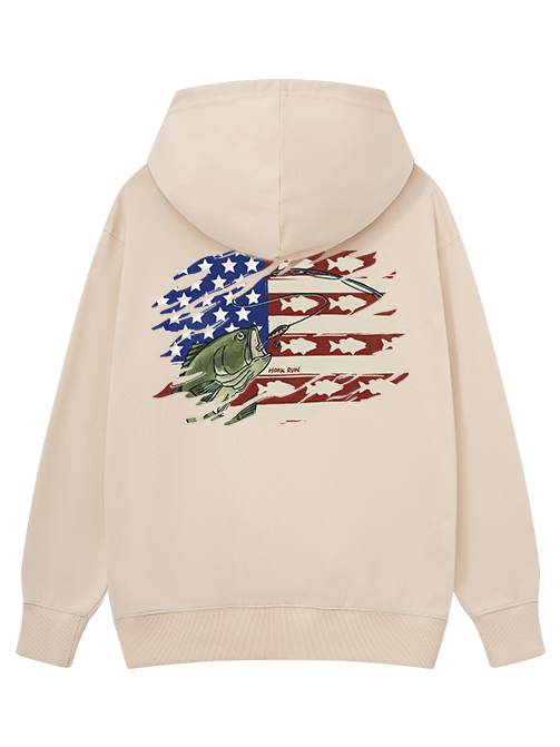 Patriotic Bass Fishing Classic Hoodie