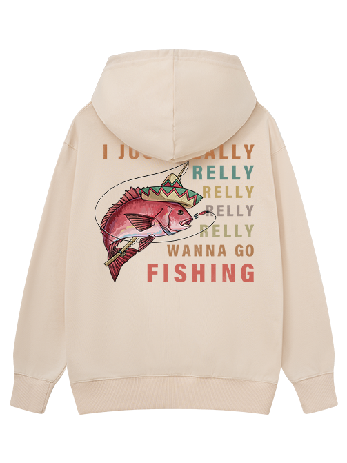 I Just Wanna Go Fishing Classic Hoodie