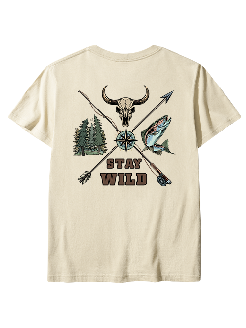 Stay Wild Embrace Adventure Unisex Classic Cotton Tee