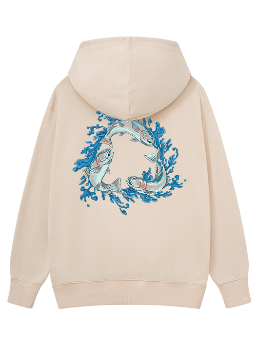 Salmon Circle of Life Classic Hoodie