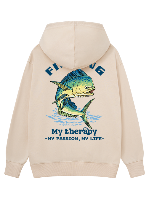 Fishing Is My Therapy Classic Hoodie
