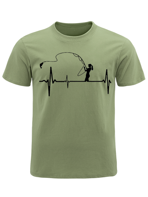 Heartbeat of a Fisherwoman Unisex Classic Cotton Tee
