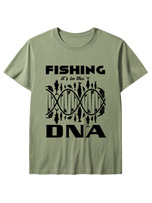 Fishing It's in the DNA Unisex Classic Cotton Tee