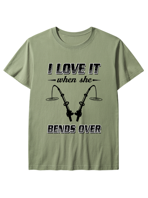 I Love It When She Bends Over Unisex Classic Cotton Tee