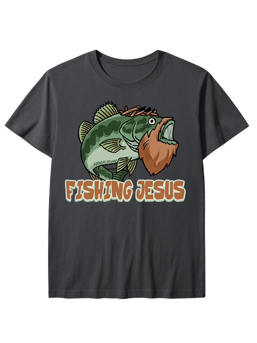 The Savior of the Catch Fishing Jesus Unisex Classic Cotton Tee