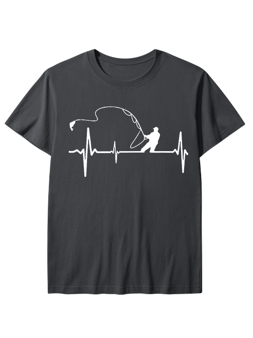 Heartbeat of a Fisherman Unisex Classic Cotton Tee