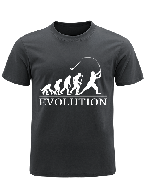 Evolution of a Fisherman Funny Unisex Classic Cotton Tee