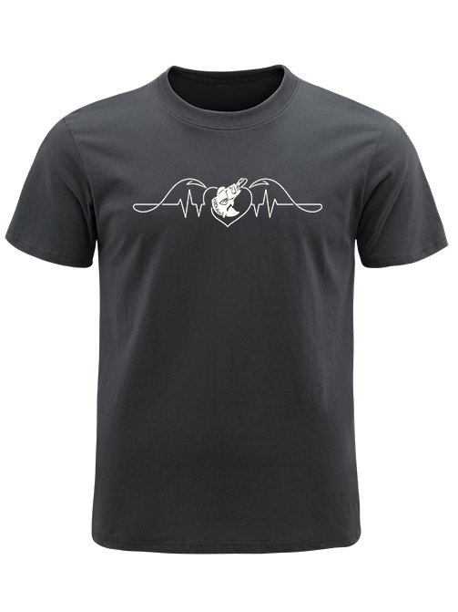 Fishing Heart Beat Pulse Unisex Classic Cotton Tee