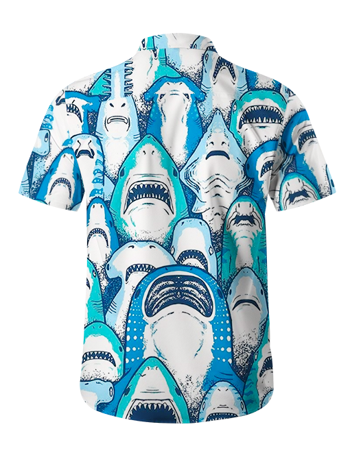 Shark Frenzy Button Up Shirt
