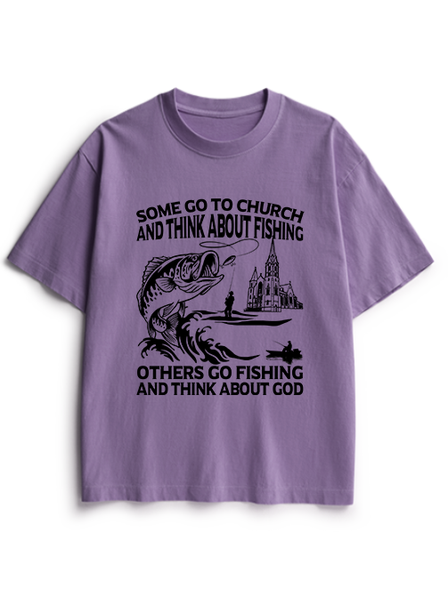 Faith & Fishing Reflective Moments Heavyweight Cotton T-Shirt