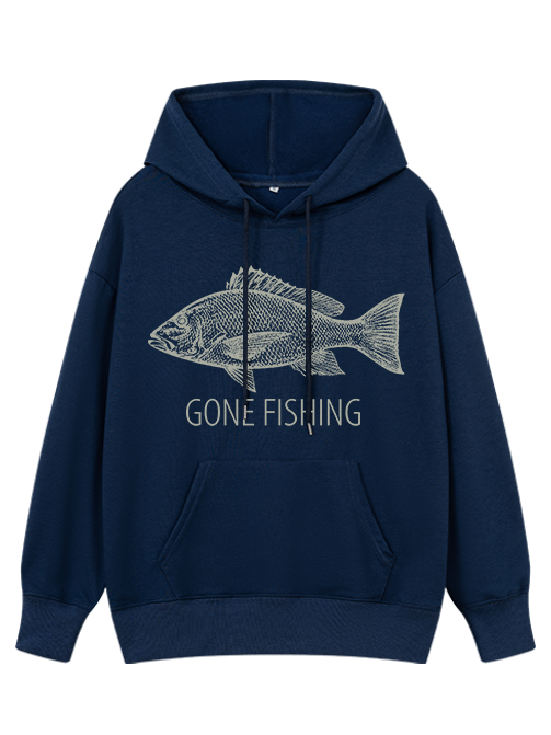Gone Fishing Catch You Later Classic Hoodie