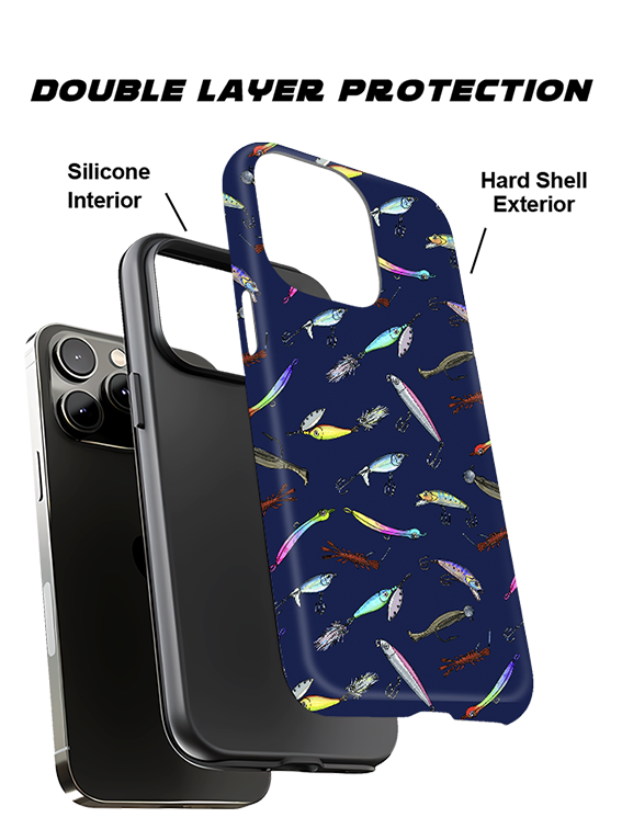 Stylish Colorful Fishing Lure Full Print iPhone Case