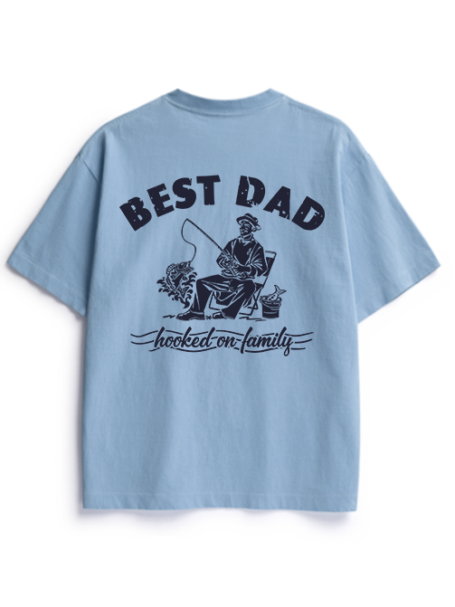 Best Fishing Dad Unisex Heavyweight Cotton T-Shirt