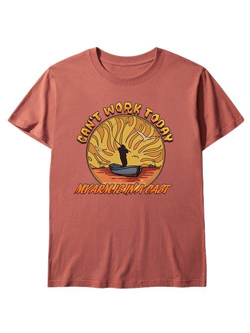 Can't Work Today My Arm's in a Cast  Unisex Classic Cotton Tee