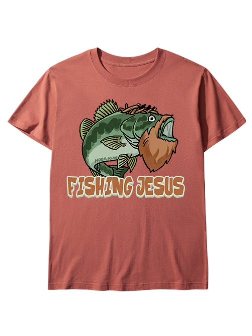 The Savior of the Catch Fishing Jesus Unisex Classic Cotton Tee