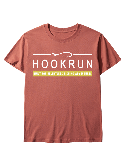Hookrun Built For Relentless Fishing Adventures Unisex Classic Cotton Tee