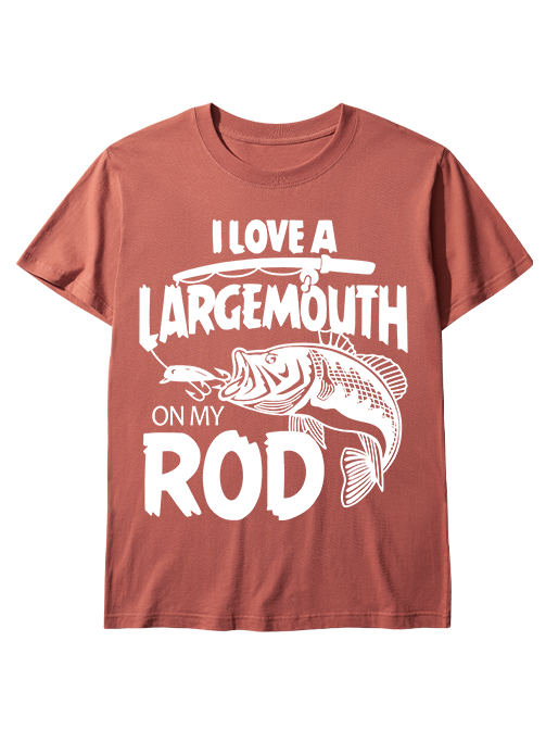 I Love a Largemouth on My Rod Funny Unisex Classic Cotton Tee