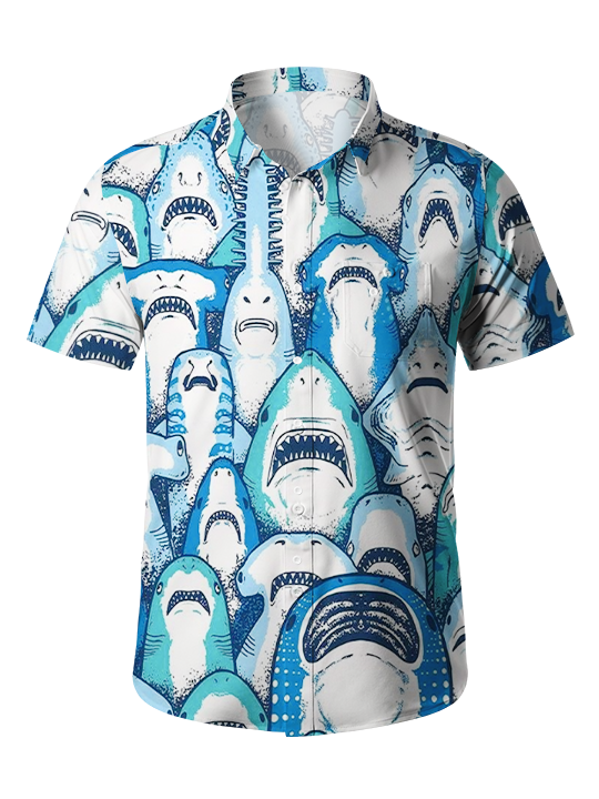 Shark Frenzy Button Up Shirt